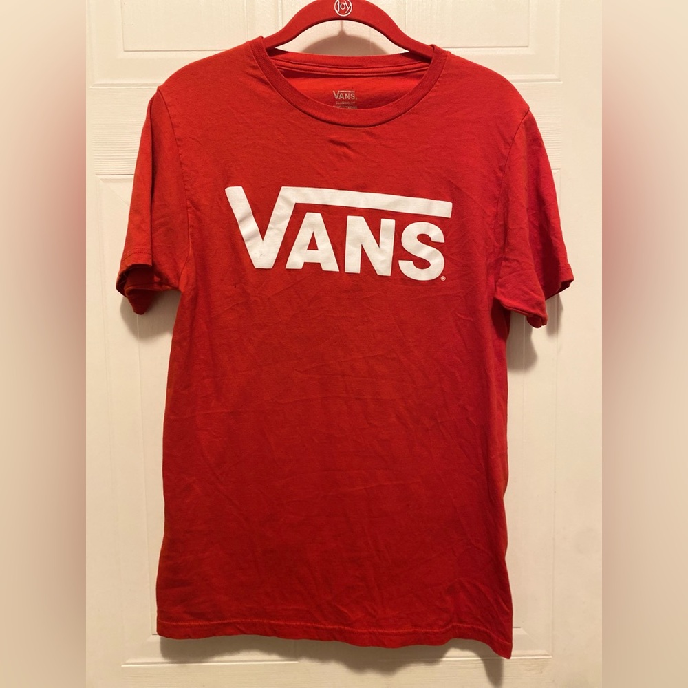 Vans Classic Logo T-shirt Red Men’s Size S